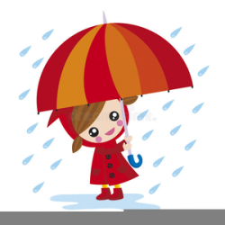 Girl With Umbrella In Rain Clipart | Free Images at Clker ...