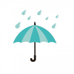 Weather forecasting - Cartoon blue umbrella raindrops 700*700 ...