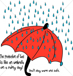 Umbrella of God | Sunday School Clipart