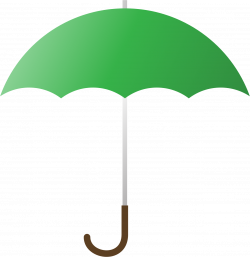 Clipart - Green Umbrella