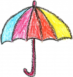 4 Crayon Umbrella Drawing (PNG Transparent) | OnlyGFX.com