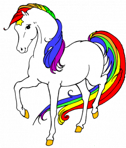 28+ Collection of Unicorn And Rainbow Clipart | High quality, free ...