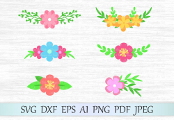 Flower svg file, Floral svg, Flower clipart, Flower vector, Flowers, Flower  cut file, Flower silhouette, Floral Bouquets svg, Wedding