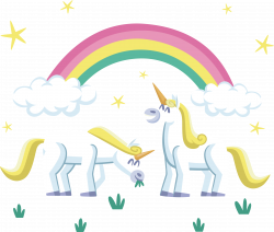 Unicorn Rainbow Clip art - The unicorn under the rainbow 3662*3106 ...