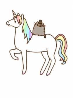 unicorn rainbow pusheen kawaii cute...