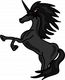 Clipart - Unicorn Black