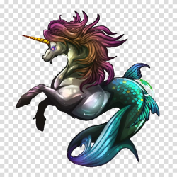 Art Dragon Mermaid Legendary creature Monster, water unicorn ...