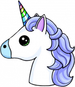 unicorn head unicornhead blue rainbow unicorns...