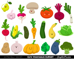 Vegetables with faces clipart 9 » Clipart Station