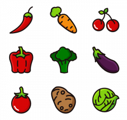 90 vegetable icon packs - Vector icon packs - SVG, PSD, PNG, EPS ...