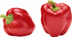 Red Bell Pepper Nine | Isolated Stock Photo by noBACKS.com