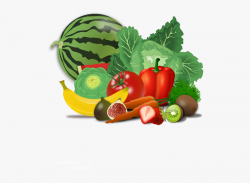 Healty Food Fruit Clip Art - Fruit And Veggies Clipart ...