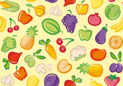 Photoseamless Background With Vegetables And Fruit | SOIDERGI