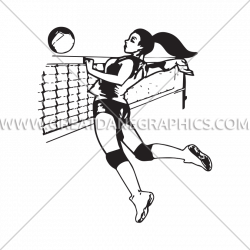 28+ Collection of Volleyball Spike Drawing | High quality, free ...