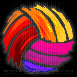 Colored Volleyball Clip Art