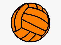 Orange Volleyball Clip Art - Volleyball And Soccer Ball ...