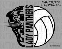 Lady panthers, volleyball svg, volleyball mom svg, cut file ...