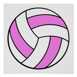 pink and white volleyball | Clipart Panda - Free Clipart Images