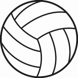 Image result for free volleyball clipart black and white ...