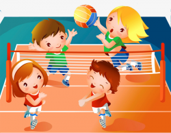 Download Free png Children Volleyball Match, Volleyball ...