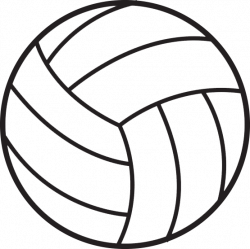 Green and white volleyball clipart collection