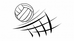Black Volleyball Png Image - Volleyball And Net Clip Art ...