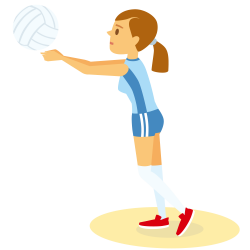 Cartoon Illustration - Volleyball team girl 1500*1500 transprent Png ...