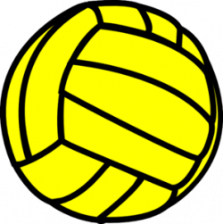 Yellow Volleyball Clip Art at Clker.com - vector clip art ...