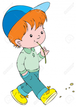 Boy walking clipart 2 » Clipart Station