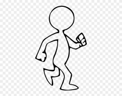 Animated Walking Man - Person Walking Clipart - Png Download ...