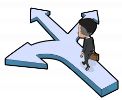 File:Cartoon Man Arriving At A Career Crossroad.svg - Wikimedia Commons
