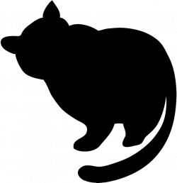 Image - Cat-silhouette-fat-black-cat.png | Animal Jam Clans Wiki ...