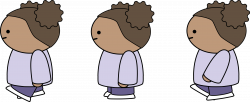 Clipart - Walking - side view