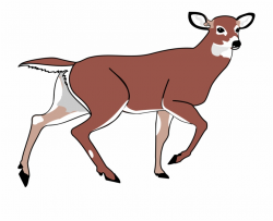 Deer Clip Art Black And White Free Clipart Images - Walking ...