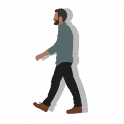 Walking Man Cartoon (69+)