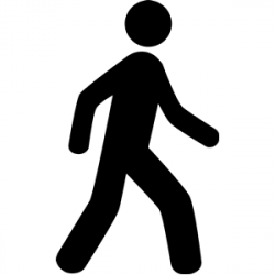 Walking Icon clipart, cliparts of Walking Icon free download ...
