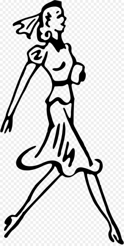 Woman Cartoon clipart - Walking, Woman, Clothing ...