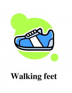 Photos of walking feet template shoe print clip art left ...