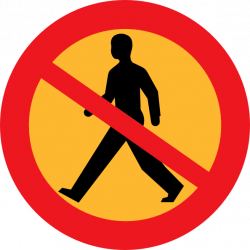 No Entry Sign With A Man Clip Art at Clker.com - vector clip art ...