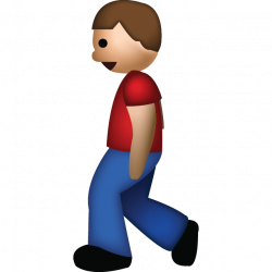 Download Man Walking Emoji | Emoji Island
