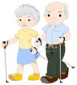 Elderly Nordic Walking stock vectors - Clipart.me