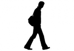 man-walking-silhouette-clipart-1 | wellness in 2019 | Person ...