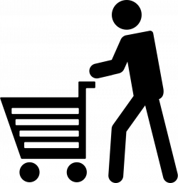Man Walking With Shopping Cart Svg Png Icon Free Download (#37731 ...