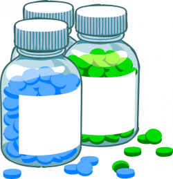Blue And Green Pill Bottles Clip Art at Clker.com - vector clip art ...