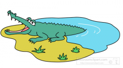 Crocodile jumping out of water » Clipart Portal