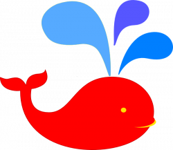 Red Whale, Blue Water Clip Art at Clker.com - vector clip art online ...