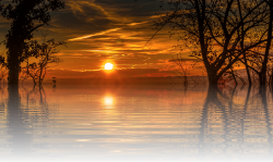 sunset background sihlouette nature water reflection...