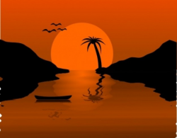 Sunset Water Scene clip art | Clipart Panda - Free Clipart ...
