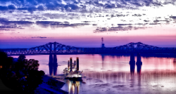 Clipart - Surreal Mississippi River