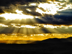Clipart - Surreal Cloudy Sunset